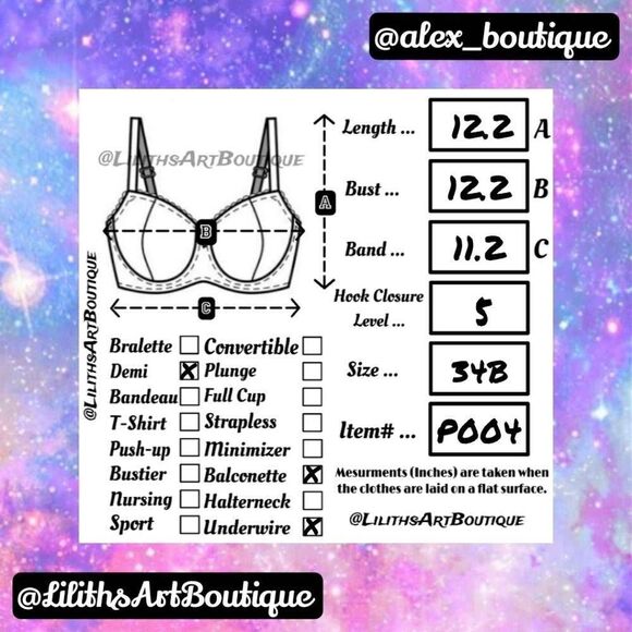 Victoria Secret Lined Demi Velvet Balconette Bra(P004)-Size 34B for Women - Picture 8 of 8